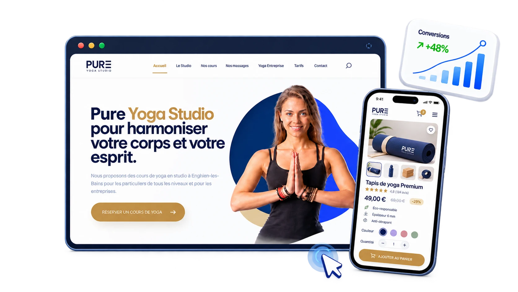 Site vitrine et e-commerce réalisés par WEBAMA