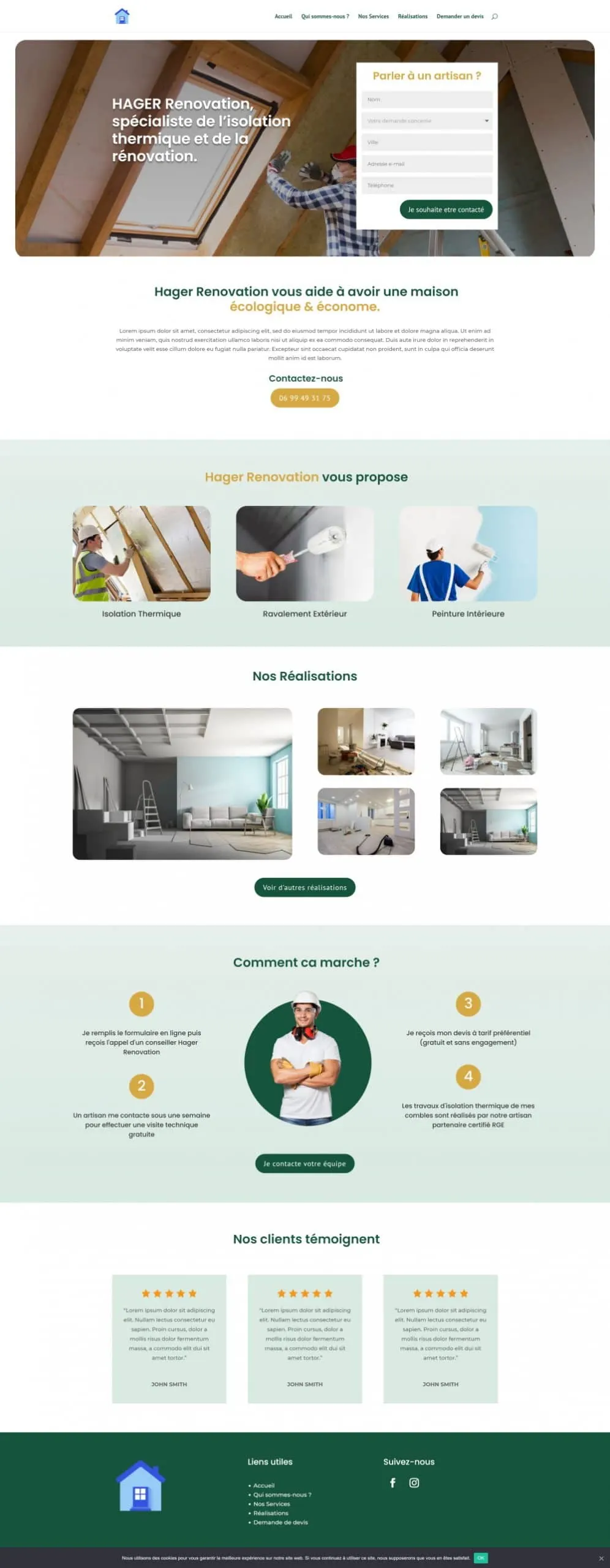 Site réalisé par WEBAMA : Hager Rénovation