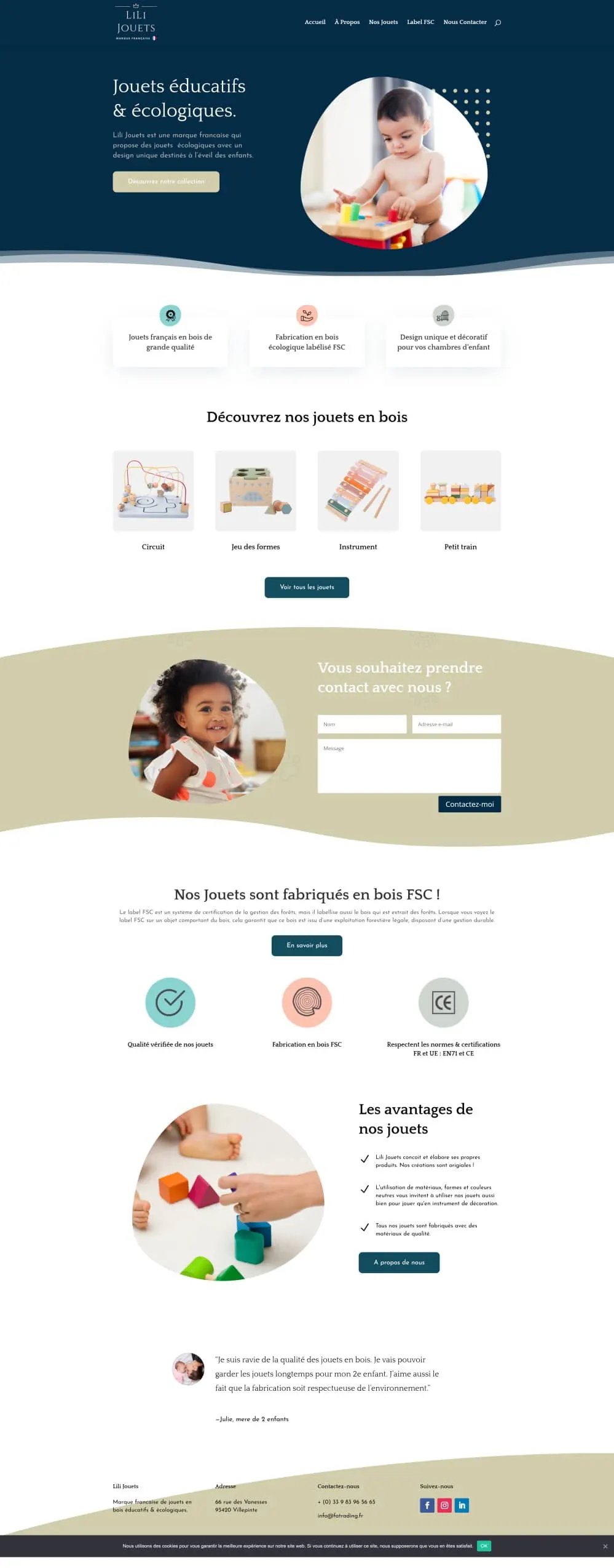 Site réalisé par WEBAMA : Lilijouets
