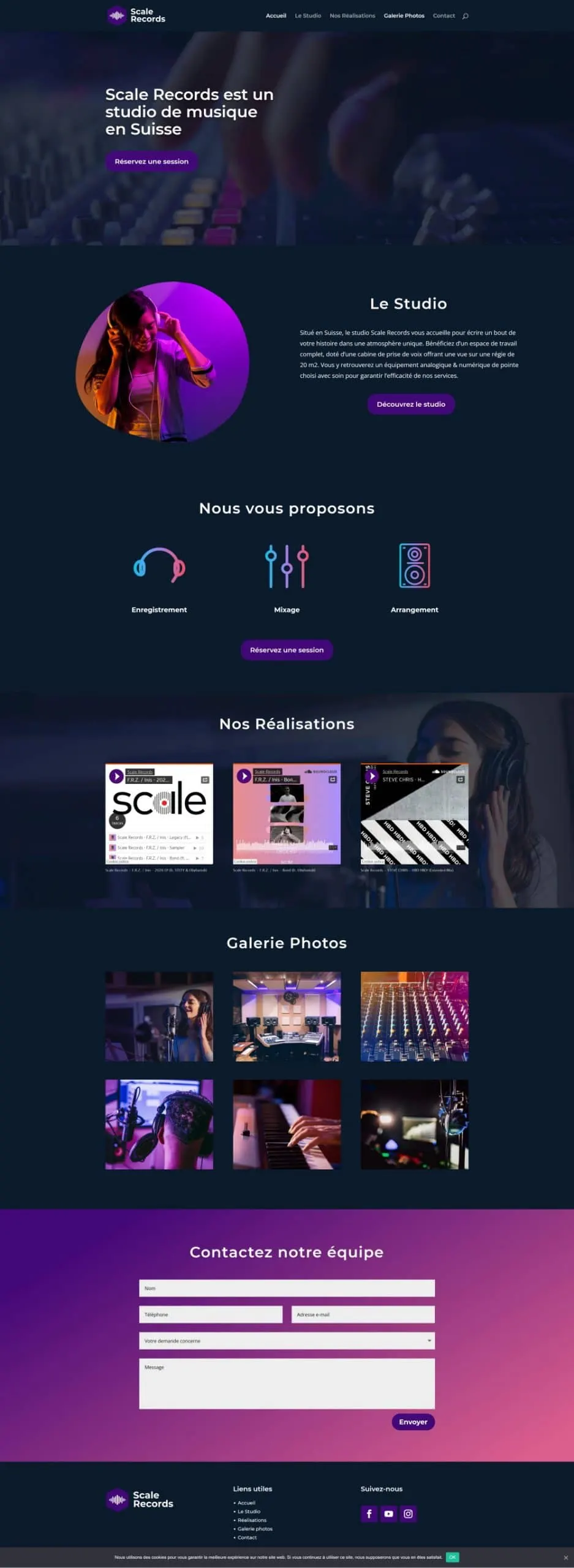 Site réalisé par WEBAMA : Scale Records